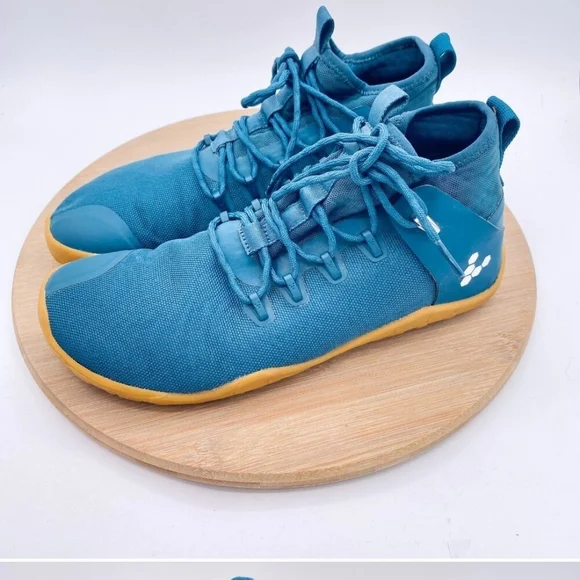 Vivo Barefoot Blue Hi Top Minimalist Sneakers - Picture 7 of 11